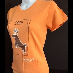 HYPE orange T-shirt Deer from Maximsart
